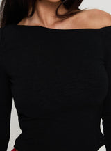 Malian Long Sleeve Top Black