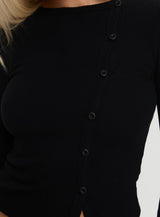 Passoni Long Sleeve Top Black