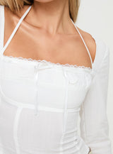 Talgada Long Sleeve Top White