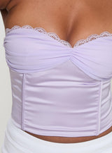 Suga Strapless Top Lilac
