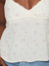 Lunya Top White Floral
