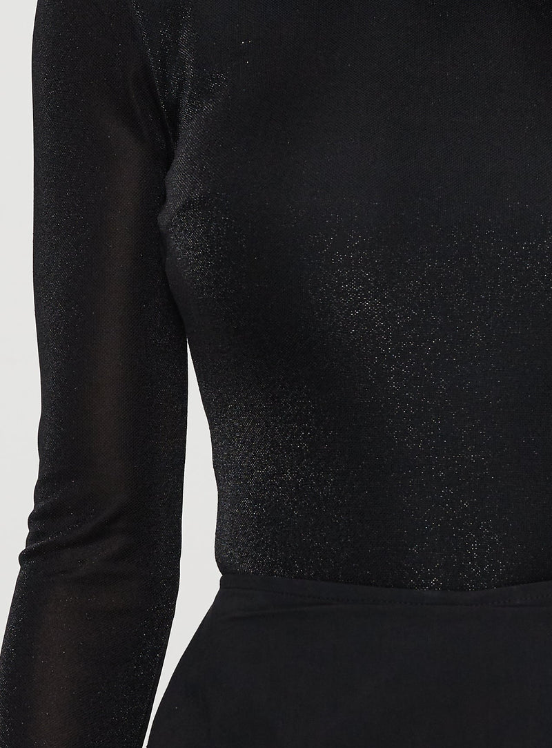 Knighton Long Sleeve Bodysuit Black