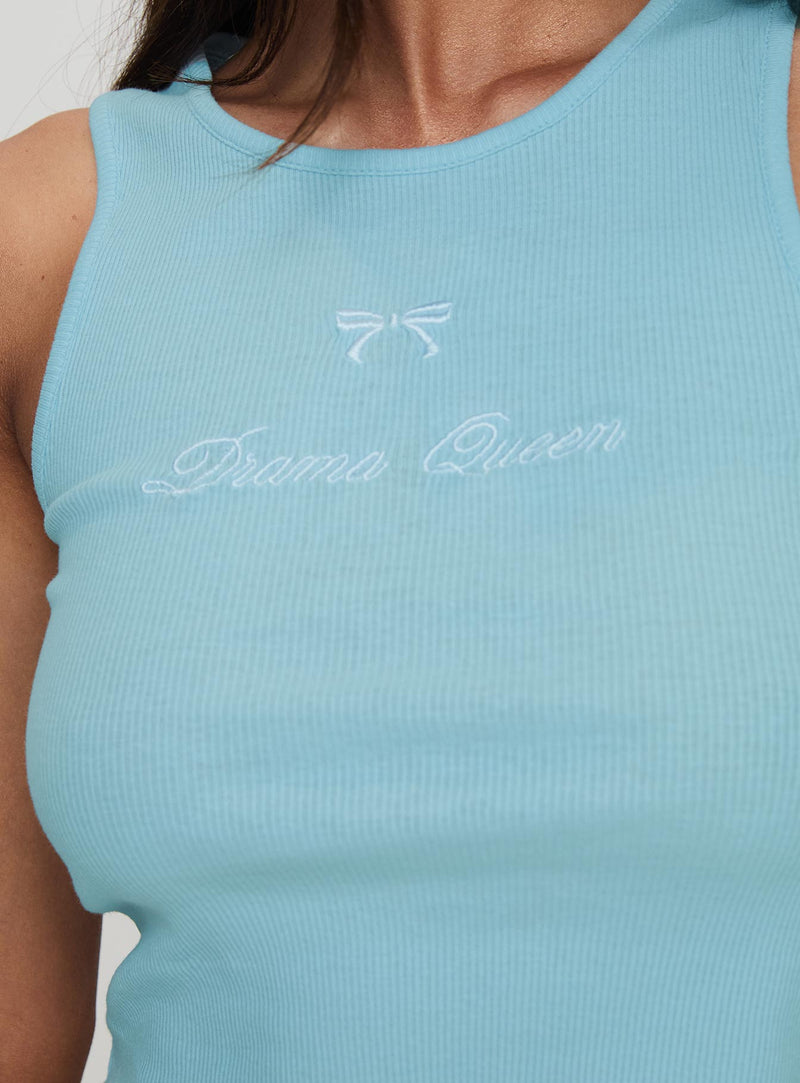 Drama Queen Tank Blue
