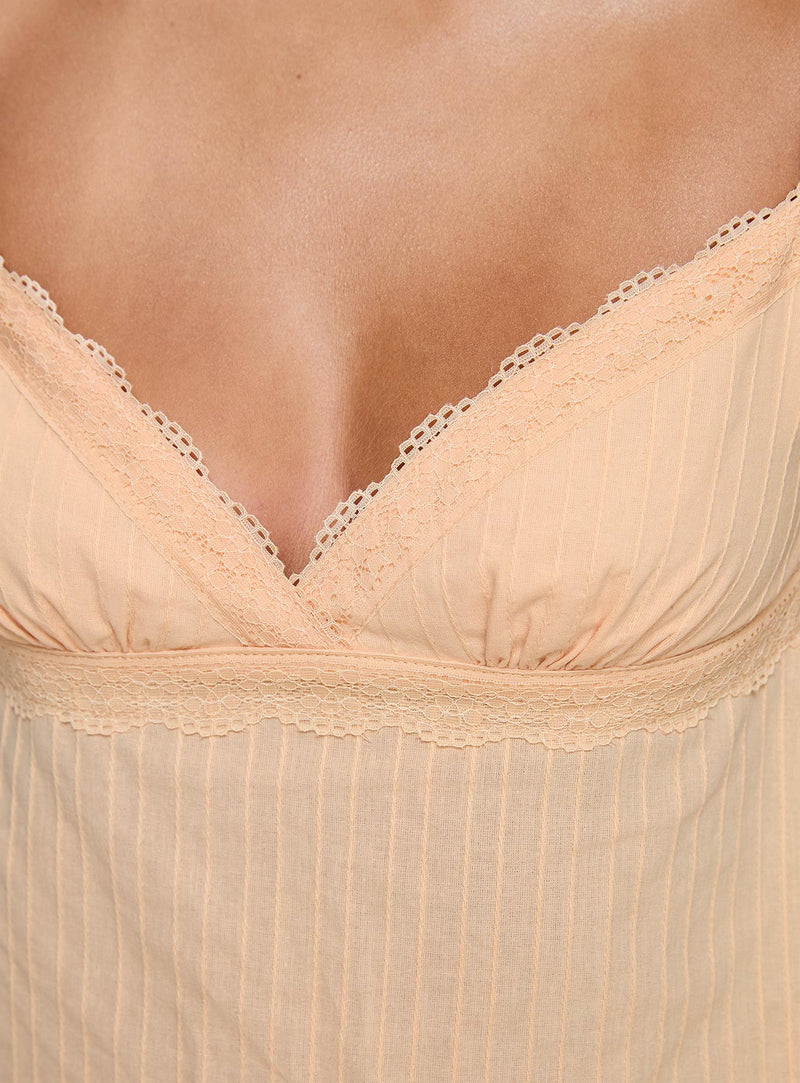 Lunya Cap Sleeve Top Beige