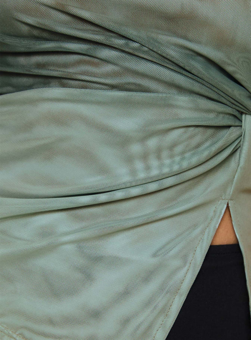 Shrunken Top Green Ombre