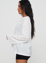 Veracruz Long Sleeve Top White