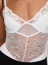 Verbena Bodysuit White