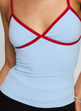 Tiera Top Blue / Red
