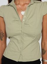 Arianwyn Short Sleeve Shirt Sage