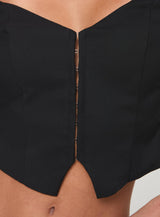 Time Is Up Long Sleeve Top Black