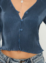 Collis Long Sleeve Top Blue
