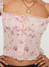 Rinza Top Pink Floral