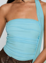 Sorelle Scarf Bodysuit Blue