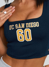UC San Diego Jersey Corset Top Blue