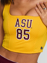 ASU Jersey Corset Top Gold