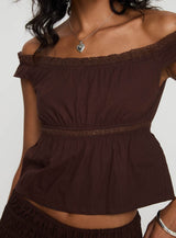 Gapita Top Brown