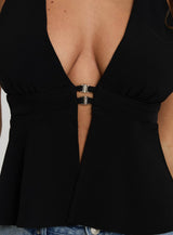 Brealle Halter Top Black