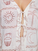 Sun Dream Shirt Cream / Multi Curve