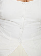Spirito Vest Top White Curve
