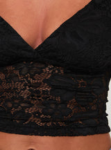 Wandella Lace Tank Black