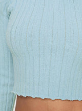 Santorini Knit Top Blue