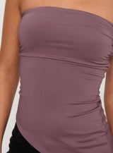 Galan Strapless Top Purple