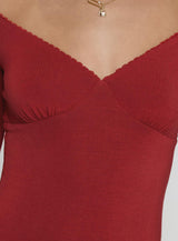 Loveydove Bodysuit Burgundy