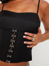Matney Corset Top Black