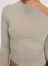 Unplugged Long Sleeve Top Grey