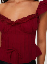 Mylan Top Burgundy
