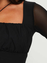 Coltan Long Sleeve Top Black