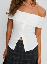 Azusa Off The Shoulder Top White