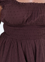 The Love Galore Romper Brown Curve
