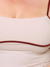 Maidenwell Contrast Top Pink Curve
