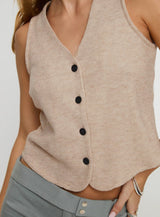 Bronson Vest Top Beige
