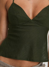 Hopelessly Devoted Top Forest Green