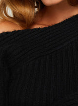 Phillips Cold Shoulder Sweater Black