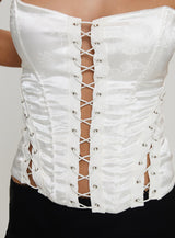 Mochi Corset Top White