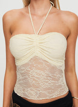 Luciella Lace Top Cream