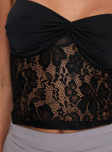 Halls Lace Top Black