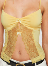 Marcio Lace Top Yellow