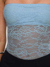 Cupcake Strapless Bodysuit Blue