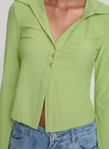 Echoes Long Sleeve Top Green