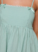 Peace Of Mind Top Green Stripe