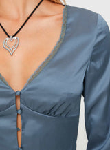Brunner Long Sleeve Top Blue