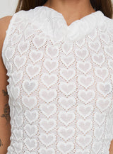 Caron Top Baby White