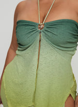 Star Girl Top Green Ombre Curve