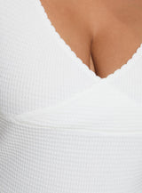 Maz Top White Curve