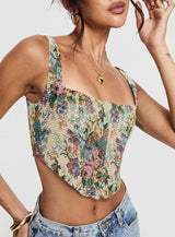 Tender Heart Corset Top Multi