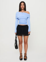 Woolton Long Sleeve Top Blue